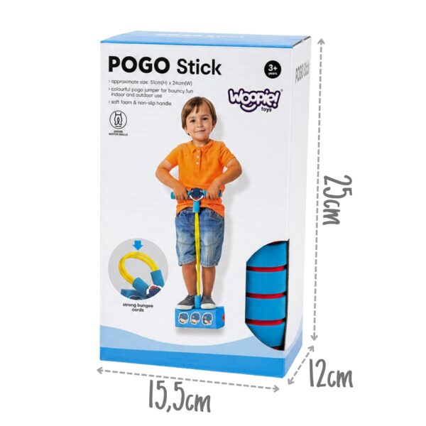 WOOPIE Piankowy Skoczek Pogo Dla Dzieci Do Skakania Niebieski Dinozaur - 006