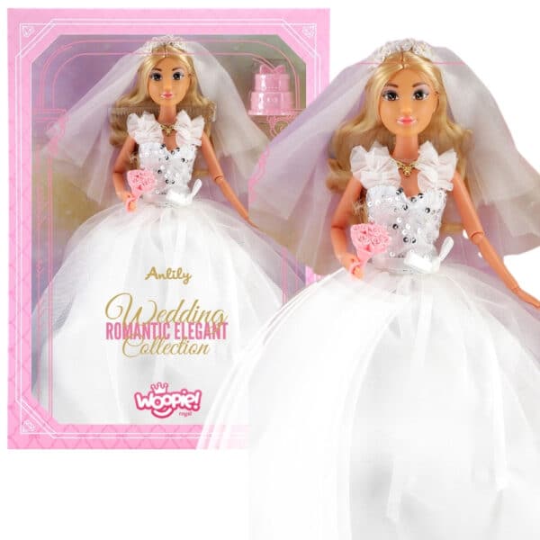 WOOPIE ROYAL Lalka Lily 30 cm Panna Młoda Suknia Ślubna Akcesoria - 001