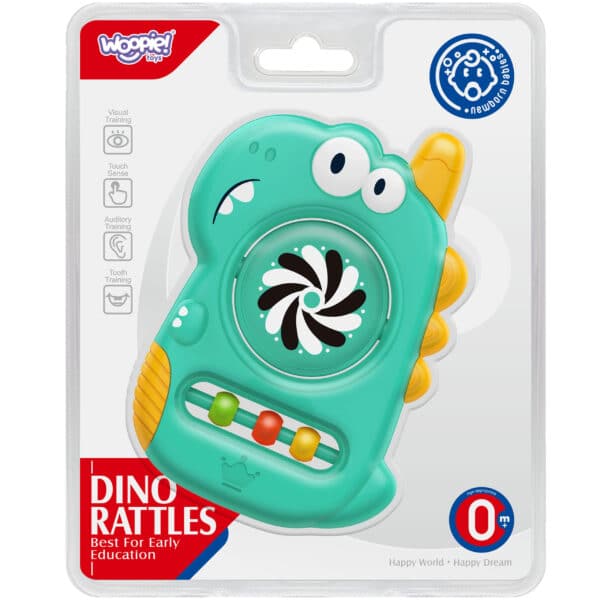 WOOPIE BABY Zabawka Sensoryczna Gryzak Lusterko Dino - 009