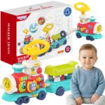 WOOPIE BABY Lokomotywa Pchacz Jeździk 2w1 Interaktywny Pociąg - 001