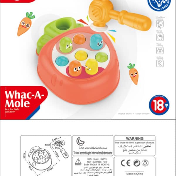 WOOPIE BABY Gra Zręcznościowa Uderz Kreta Wbijanka - 007