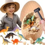 WOOPIE Wykopalisko Jajko Dinozaura Zestaw Archeologa do Rozkopania 12 Dinozaurów - 001