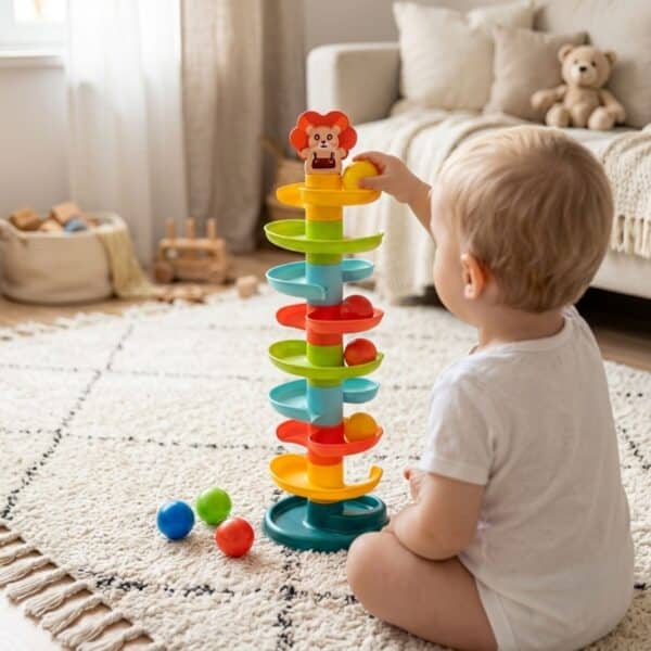 WOOPIE BABY Kulodrom Tor Kulkowy Zestaw Spirala + 6 Kulek - 005