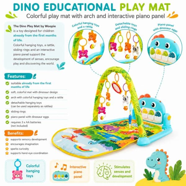 WOOPIE BABY Mata z Pałąkiem Dino - 008