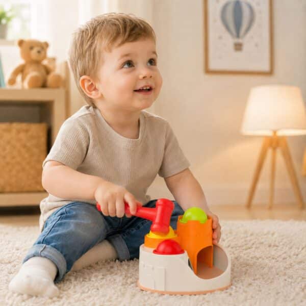 WOOPIE BABY Wbijak Przebijanka Zamek Kule Młotek Zabawka Edukacyjna 12m+ - 003
