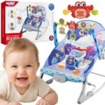WOOPIE BABY Bujaczek Leżaczek 2w1 Krab Interaktywny Wibracje Melodie - 001