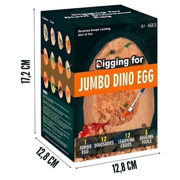 WOOPIE Wykopalisko Jajko Dinozaura Zestaw Archeologa do Rozkopania 12 Dinozaurów - 007