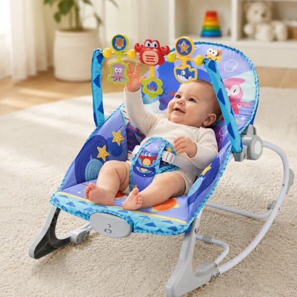 WOOPIE BABY Bujaczek Leżaczek 2w1 Krab Interaktywny Wibracje Melodie - 002