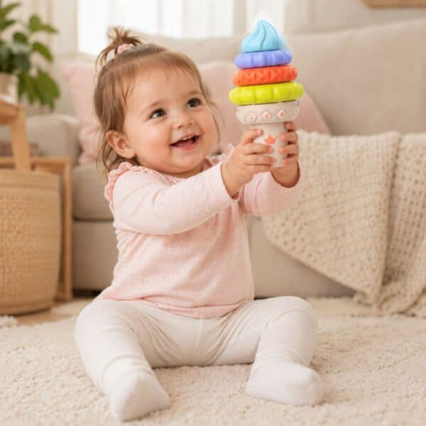 WOOPIE BABY Muzyczny Lód Edukacyjny Sensoryczna Układanka 5 el. Dźwięk Światła - 003