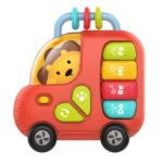 WOOPIE BABY Pianinko Interaktywne Autobus Lew Muzyczne Organki Dźwięki Światła 18m - 004