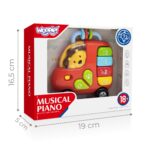 WOOPIE BABY Pianinko Interaktywne Autobus Lew Muzyczne Organki Dźwięki Światła 18m - 006