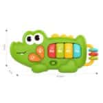 WOOPIE BABY Pianinko Interaktywne Krokodyl Organki Muzyczne Dźwięki Światło 18m+ - 003