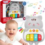 WOOPIE BABY Pianinko Interaktywne Kotek Muzyczne Organki Dźwięki Światło 18m+ - 001