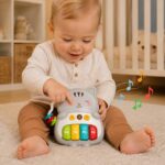 WOOPIE BABY Pianinko Interaktywne Kotek Muzyczne Organki Dźwięki Światło 18m+ - 002