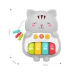 WOOPIE BABY Pianinko Interaktywne Kotek Muzyczne Organki Dźwięki Światło 18m+ - 003