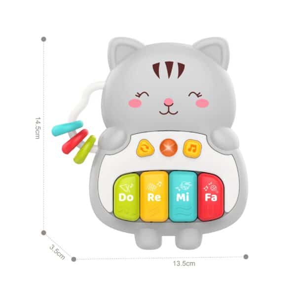 WOOPIE BABY Pianinko Interaktywne Kotek Muzyczne Organki Dźwięki Światło 18m+ - 003