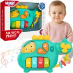 WOOPIE BABY Pianinko Interaktywne Helikopter Słoń Muzyczne Dźwięki 18m+ - 001