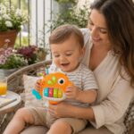 WOOPIE BABY Pianinko Interaktywne Rybka Organki Muzyczne Dźwięki Światło 18m+ - 002