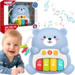 WOOPIE BABY Pianinko Interaktywne Muzyczny Miś 1 el. - 001