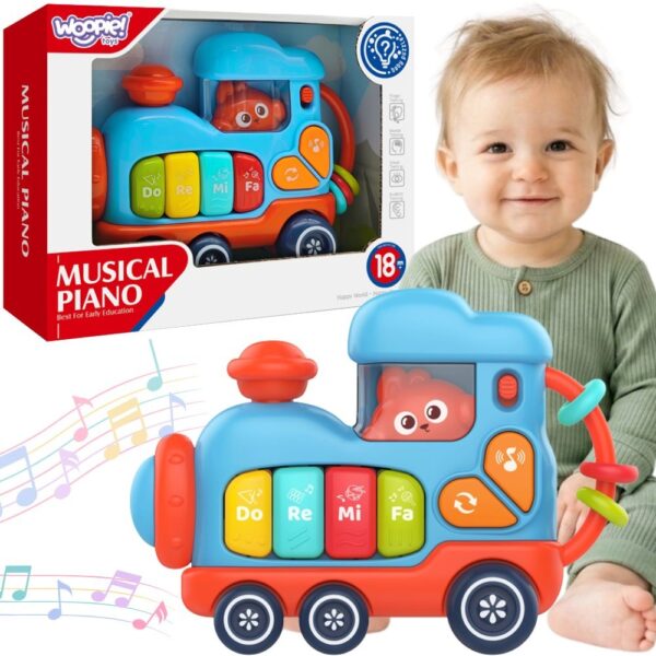 WOOPIE BABY Interaktywne Muzyczne Pianinko Lokomotywa - 001
