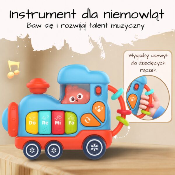 WOOPIE BABY Interaktywne Muzyczne Pianinko Lokomotywa - 003