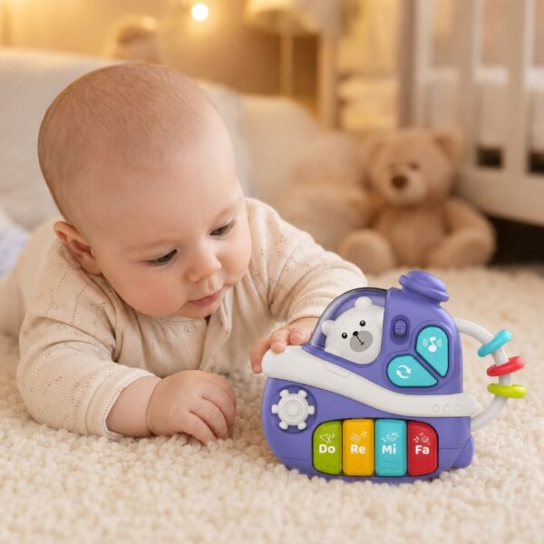 WOOPIE BABY Interaktywne Muzyczne Pianinko Statek - 003