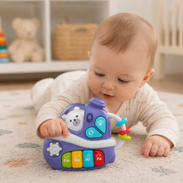 WOOPIE BABY Interaktywne Muzyczne Pianinko Statek - 004