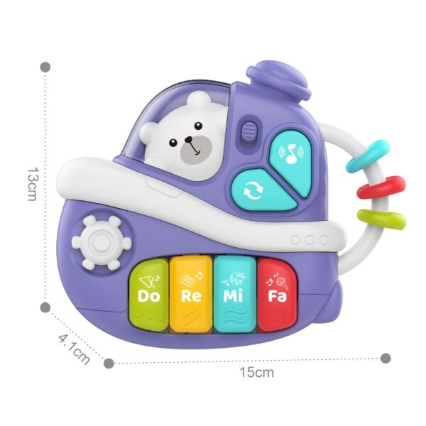 WOOPIE BABY Interaktywne Muzyczne Pianinko Statek - 005