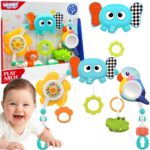 WOOPIE BABY Łuk Sensoryczny Z Zabawkami Do Łóżeczka i Wózka Słoń Papuga - 001