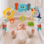 WOOPIE BABY Łuk Sensoryczny Z Zabawkami Do Łóżeczka i Wózka Słoń Papuga - 002