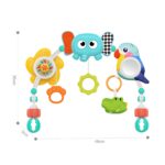 WOOPIE BABY Łuk Sensoryczny Z Zabawkami Do Łóżeczka i Wózka Słoń Papuga - 004
