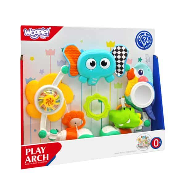 WOOPIE BABY Łuk Sensoryczny Z Zabawkami Do Łóżeczka i Wózka Słoń Papuga - 005