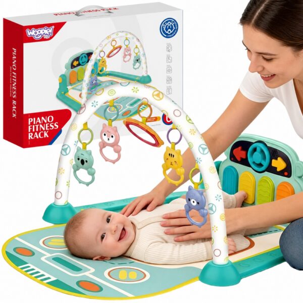 WOOPIE BABY Interaktywna Mata Edukacyjna z Pianinkiem 10el. Dźwięki - 001