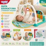 WOOPIE BABY Interaktywna Mata Edukacyjna z Pianinkiem 10el. Dźwięki - 005