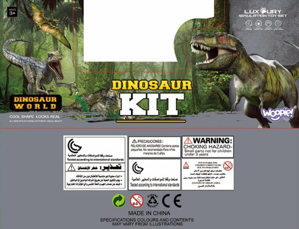 WOOPIE Duży Zestaw Figurki Dinozaury XXL + Mata "Prehistoryczny Świat" - 008