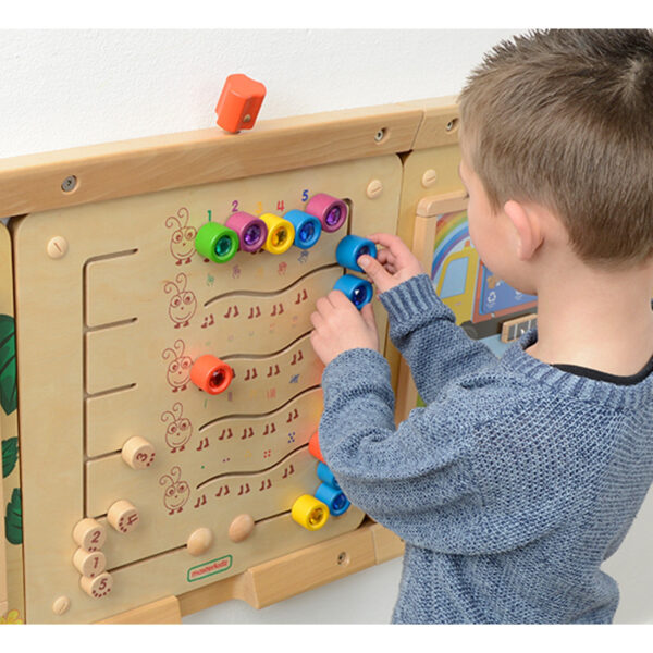 Tablica edukacyjna Montessori Nauka Liczb Gąsieniczki - Masterkidz - 005