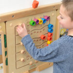 Tablica edukacyjna Montessori Nauka Liczb Gąsieniczki - Masterkidz - 007