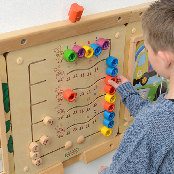 Tablica edukacyjna Montessori Nauka Liczb Gąsieniczki - Masterkidz - 008