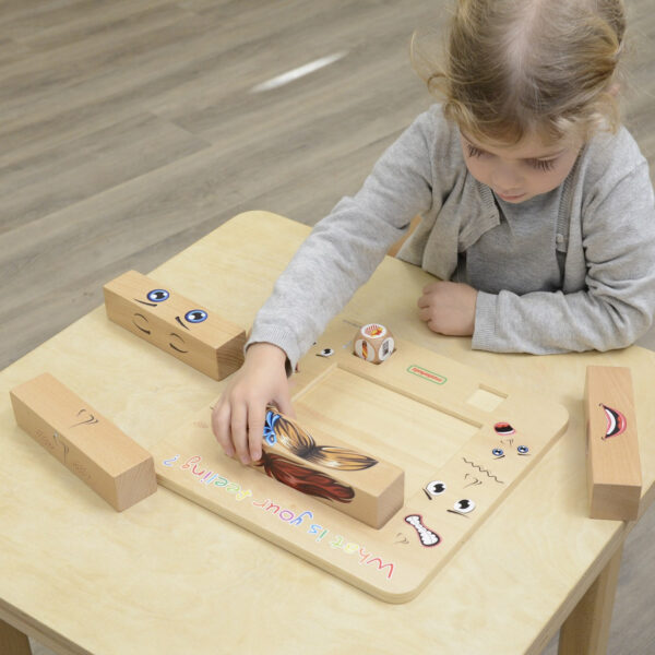 Drewniana Tablica Emocje i Uczucia Gra Edukacyjna Masterkidz - 004