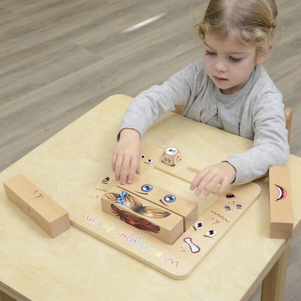 Drewniana Tablica Emocje i Uczucia Gra Edukacyjna Masterkidz - 006
