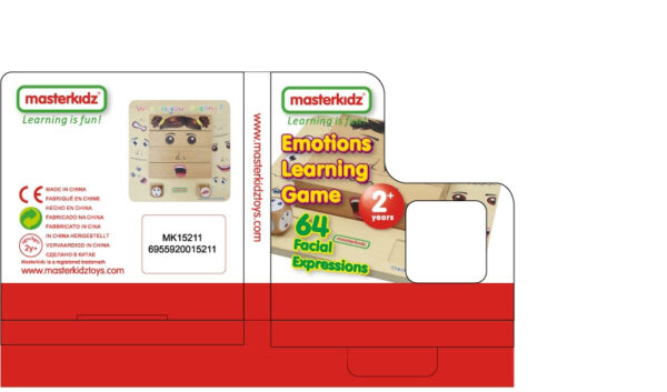 Drewniana Tablica Emocje i Uczucia Gra Edukacyjna Masterkidz - 014
