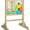 CLASSIC WORLD EDU Tablica Manipulacyjna Kredowa 2w1 Nauka Czasu i Pogody - 001