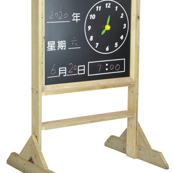 CLASSIC WORLD EDU Tablica Manipulacyjna Kredowa 2w1 Nauka Czasu i Pogody - 006