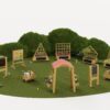 CLASSIC WORLD EDU Tablica Manipulacyjna Kredowa 2w1 Nauka Czasu i Pogody - 008