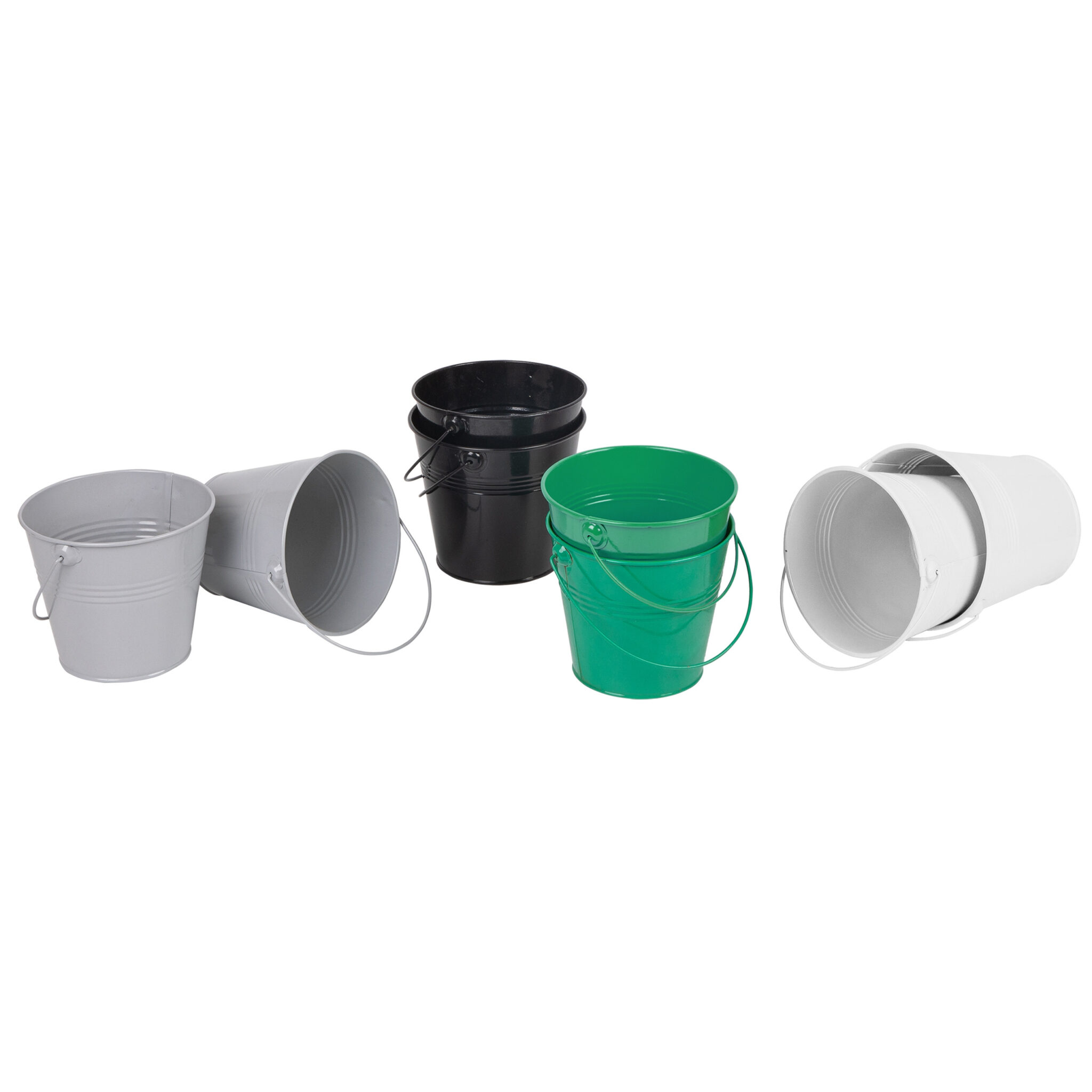 CLASSIC WORLD Kolorowe Wiaderka 8 szt. - 001