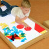 Kolorowe kształty geometryczne Masterkidz - Zestaw na stół świetlny - 003