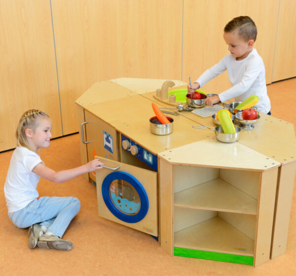 MASTERKIDZ Drewniana Szafka Kuchenna Narożna dla Dzieci - 003