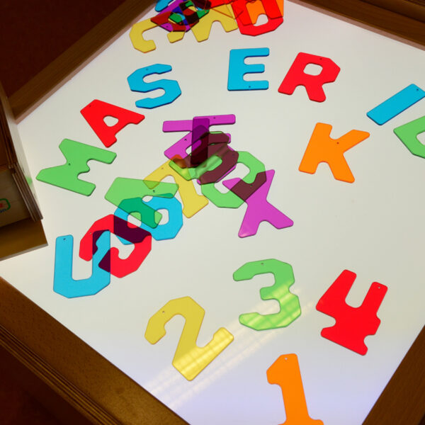 MASTERKIDZ Przezroczyste Cyfry i Litery 38 szt. Montessori - 005