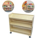 MASTERKIDZ Regał na Kółka - 3 Półki Na Akcesoria Do Tablicy STEM 800H x 800L - 001