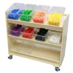 MASTERKIDZ Regał na Kółka - 3 Półki Na Akcesoria Do Tablicy STEM 800H x 800L - 011